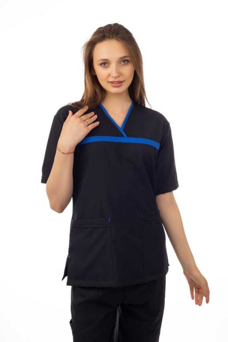 Black Elite Scrub S S