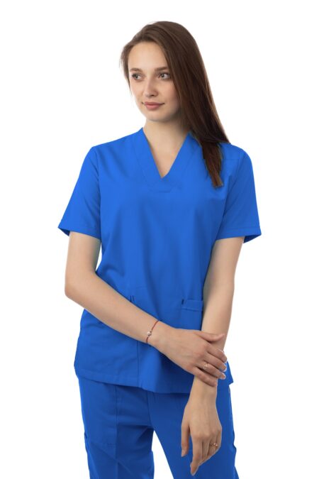 Blue Classic Short Sleeve Scrub