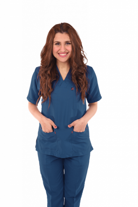 Dark Steel Blue Classic Scrub S S