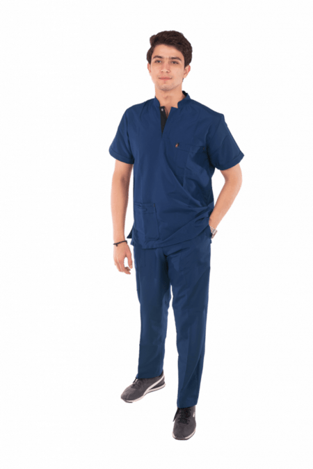 Dark Steel Blue Royal Scrub