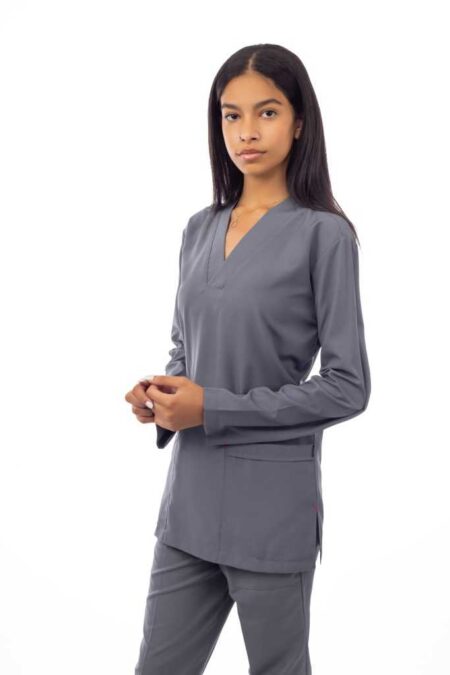 Dark Grey Classic Scrub L S