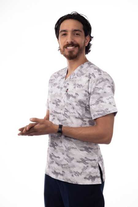 Cloudy Printed Scrub