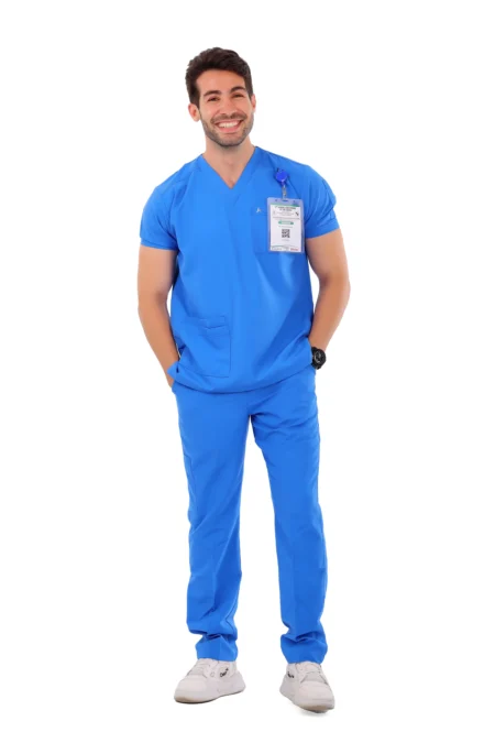 Blue Premium Male Scrub