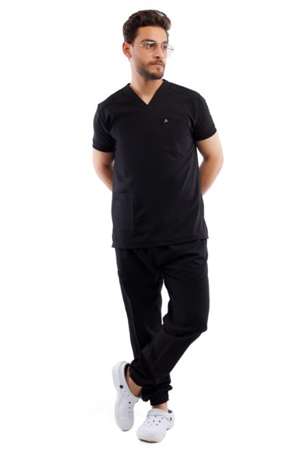 Black Premium Male Scrub - Sweat Pants