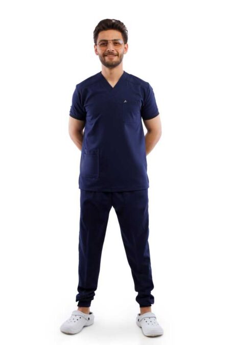 Dark Blue Premium Male Scrub - Sweat Pants