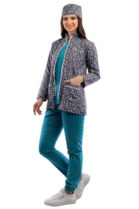 Dark Tooth Printed Dental Coat