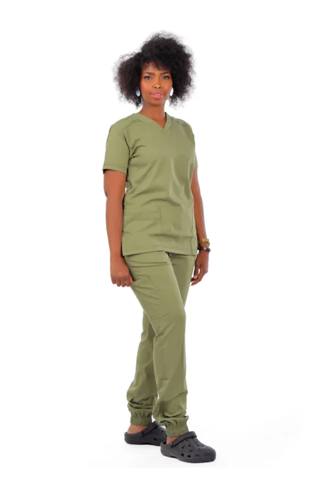 Olive Premium Female Scrub - Sweat Pants
