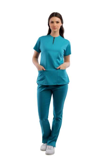 Dark Teal Infinity Scrub