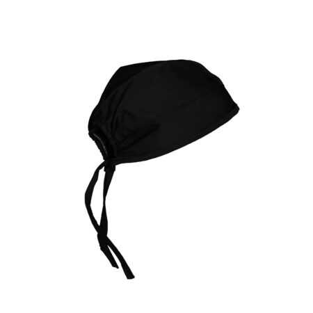 Solid Black Medical Head Cap